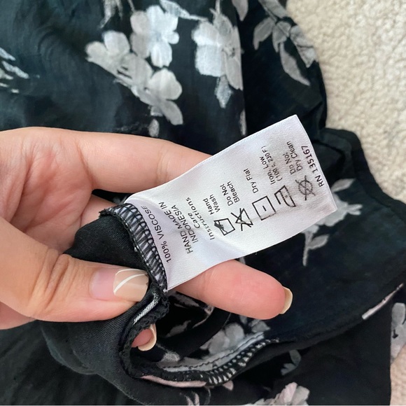 MOTEL ROCKS Black Floral Gaval Milkmaid Mini Dress - Picture 8 of 11